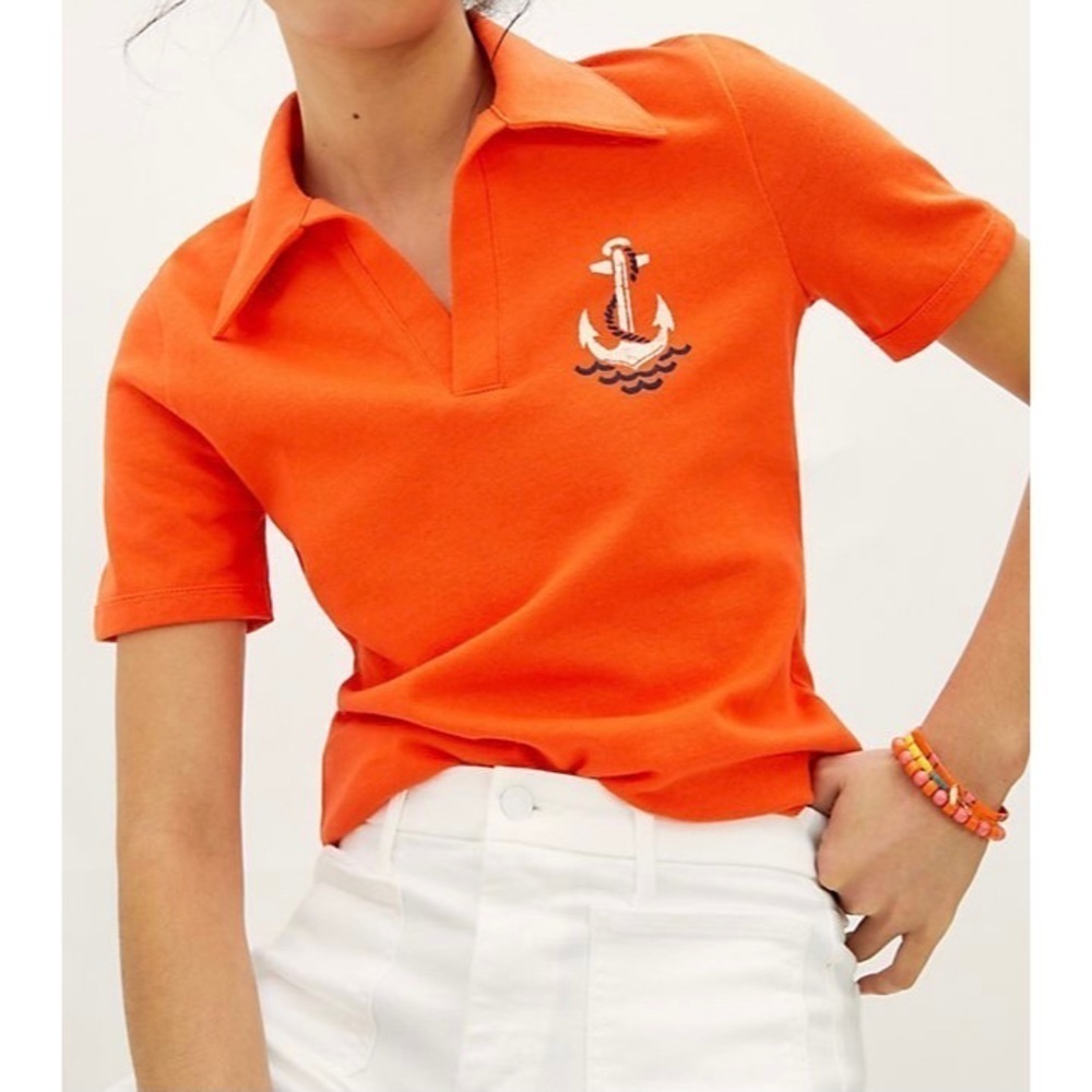 NEW ANTHROPOLOGIE MAEVE Newport Polo Top